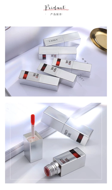 Ins super fire water gương lip glaze giữ ẩm lâu bền son môi đặt son bóng son dầu không đánh dấu học sinh - Son bóng / Liquid Rouge