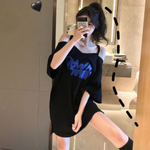 European Standing Womens Fashion Summer 2020 New lined with two-to-port windy short sleeve blouses with loose medium length