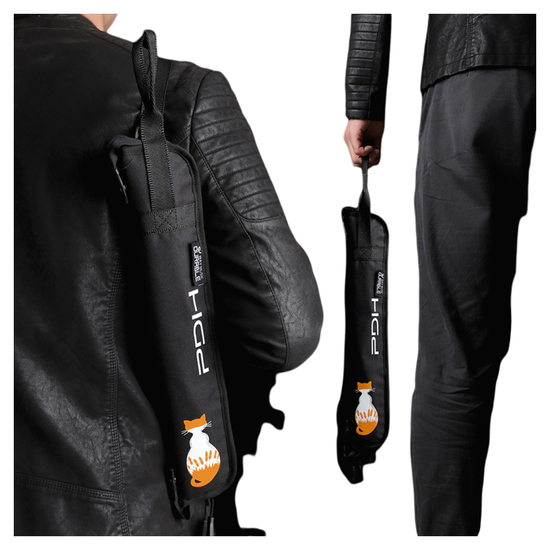 PDHドラムスティックバッグ／スタンダードドラムスティックバッグ、持ち運びに便利な厚手のショルダーストラップ付き、手持ちも可能