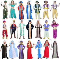 COS masquerade children male Arab Middle Eastern prince clothes clothes girls Aladdin Greek Princess costumes