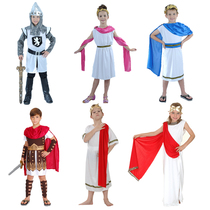 Childrens Day stage costume boy COS ancient Roman Prince Knight clothes girl Greek goddess costume
