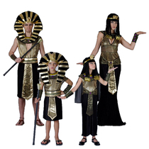 cosplay Childrens Day parent-child clothing adult male Egyptian Pharaoh Prince clothing clothing female Queen Queen skirt