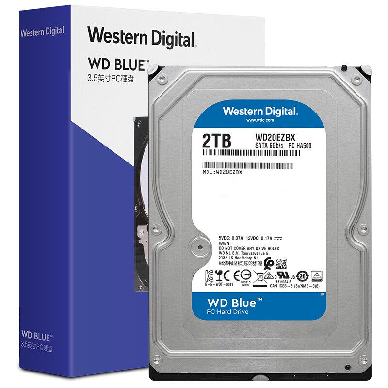 WD Western Data WD10EZEX desktop hard disk 2T 7200 rpm 3 5-inch 2t mechanical hard disk blue disk