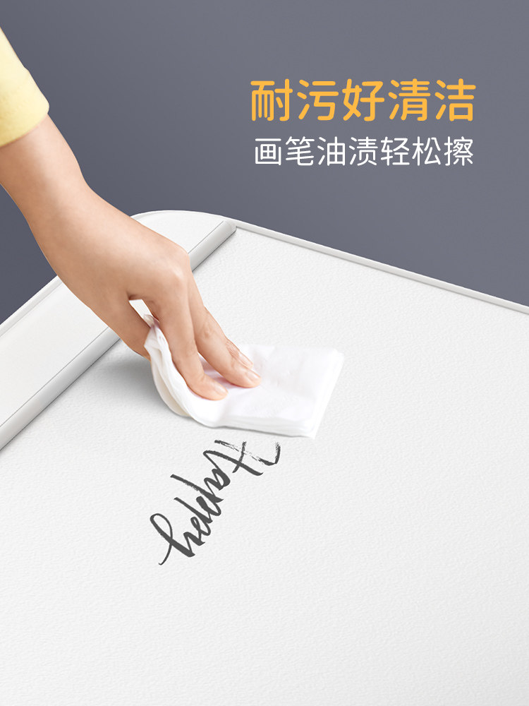 Saijing K3 Bed Study Table with Lamp, Small Foldable Desk for Homework, Reading Stand, Office Computer Desk, Small Table Board, Bedroom Adjustable Picture Book Table, Mobile Reading Table with Lamp for Bay Window