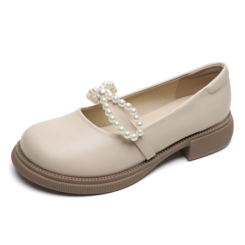 Осенняя обувь для кожаной обуви, туфли, подходит с юбкой, французский стиль, коллекция 2023, большой размер