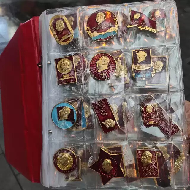 Red nostalgic collection of new aluminum great people like the chapter's full set of 120 sent booklets-Taobao