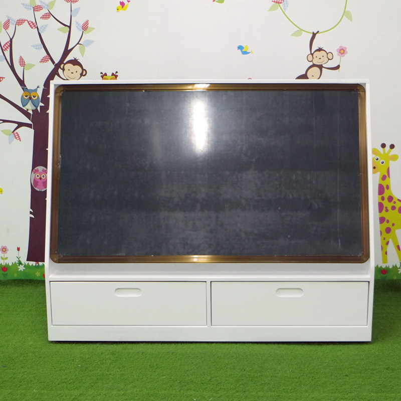 Kindergarten Mobile Blackboard Writing Board Teaching Training Household Locker Children Solid Wood Blackboard