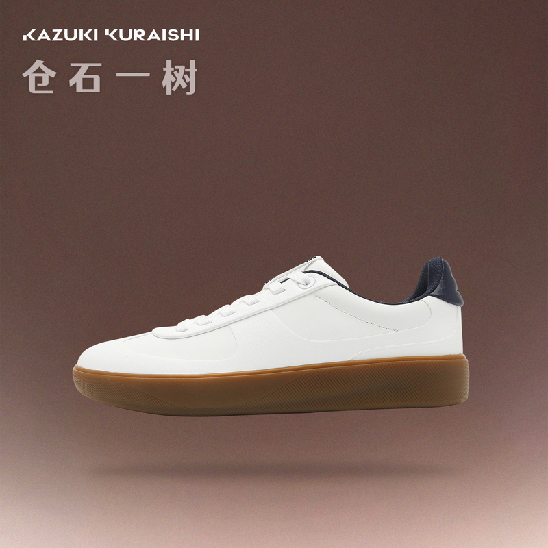 Kangshi Yishu 2026 Popular Men's Casual Shoes, High-End White Sneakers, Super Comfortable Thick-Soled White Shoes