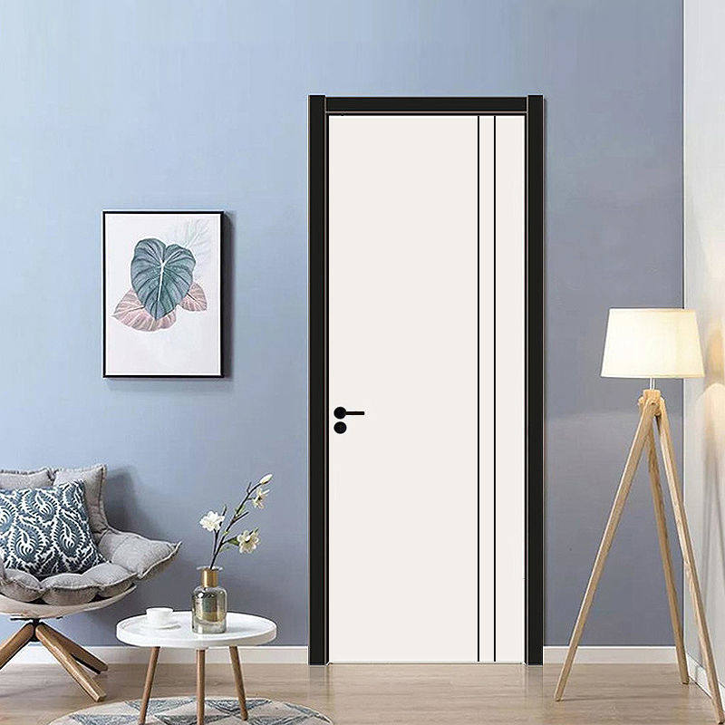 Minima generous diners wind can customize high-quality high molecular bedroom door muted and non-lacquered door manufacturer direct sales