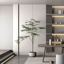 Simulation Green Plant Large Fake Elm Elm Plant Indoor Mall can customize Silence Style Floor Potted Plant Matching Pendulum