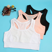 Girls summer cotton sports vest yoga dance cross sling mesh thin girls wear undercoat