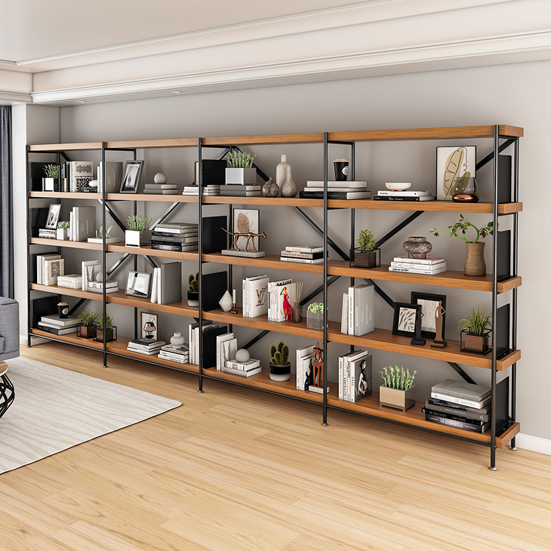 Solid Wood Bookshelf, Natural Wood Style Shelf, Storage Rack, Living Room Storage Room, Simple Office Wall-Mounted Floor-To-Ceiling Bookcase Solid Wood Bookshelf, Natural Wood Style Shelf, Storage Rack, Living Room Storage Room, Simple Office Wall-Mounted Floor-To-Ceiling Bookcase