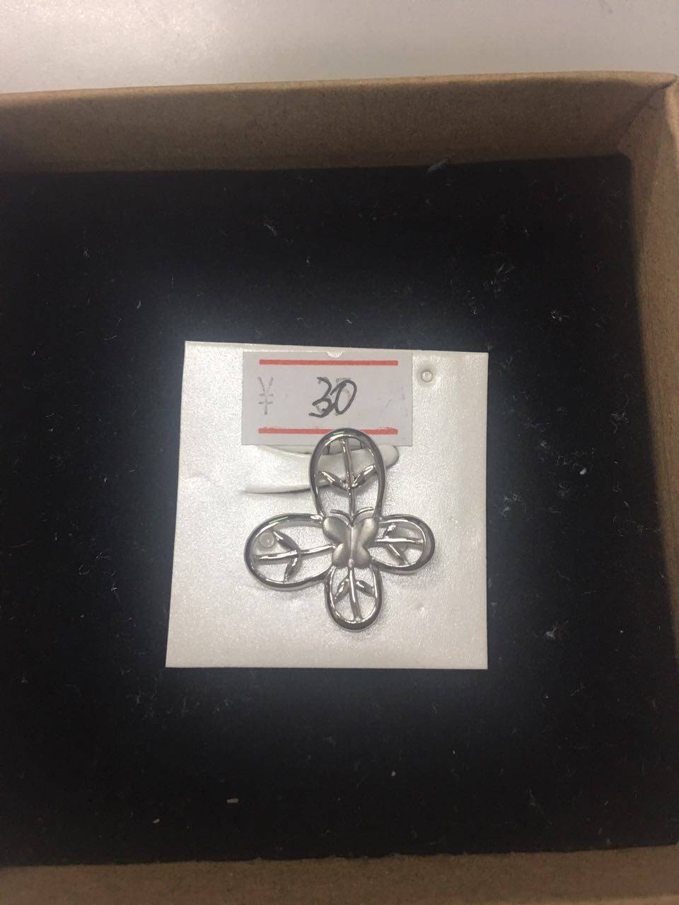 Butterfly S925 Pure Silver Pendant Necklace Pendant Woman's Day Korea Brief Pendant Pendant Accessories