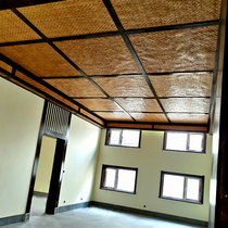 Carbonized decoration bamboo seat handmade ceiling wall engineering decoration bamboo decoration natural retro material