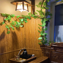 Bamboo plate decoration dedicated bamboo seat restaurant ceiling ceiling wall decoration anti-corrosion carbonization retro