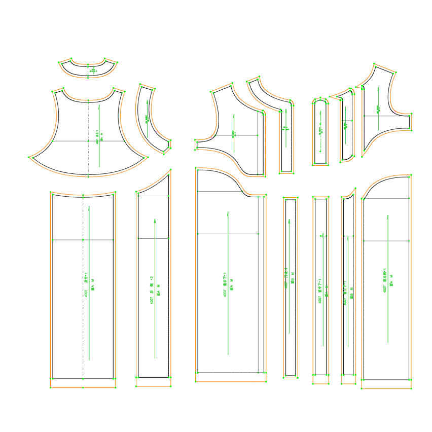 товар из китая 外包打版版房服装来样打版制版看图打版纸样设计放码车版代客打样