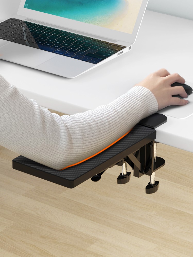 Computer hand bracket desk with mouse pad wrist support arm arm bracket keyboard elbow support plate