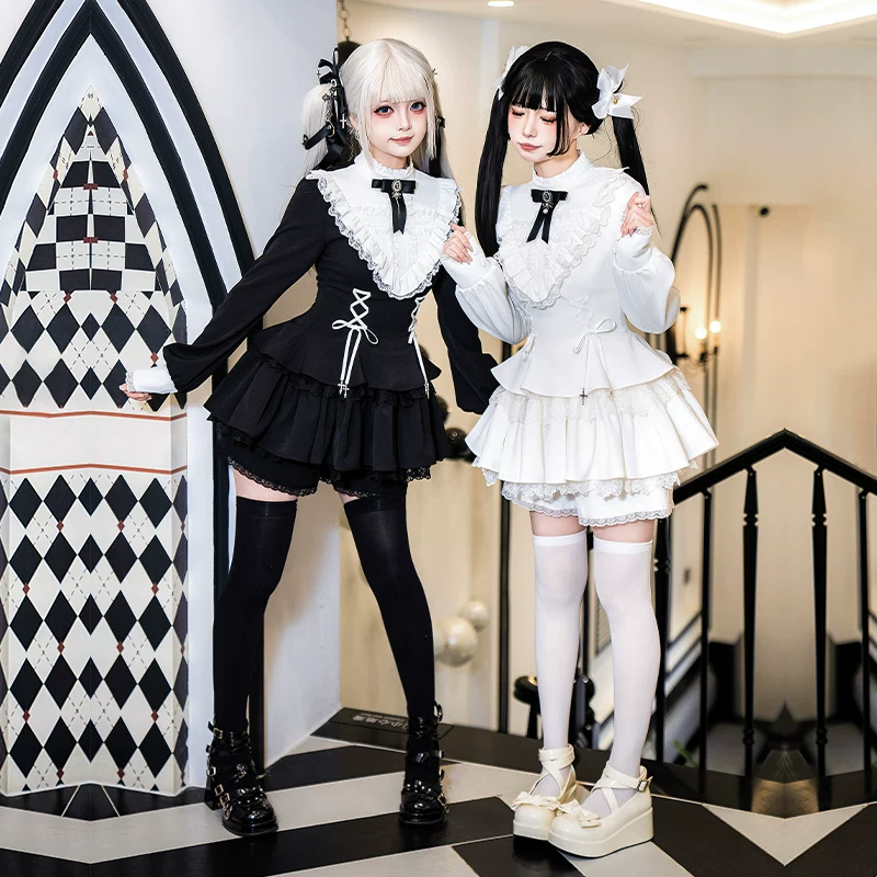 【Doki!】оригинальный дизайн withpuji милый и крутой лотосовый лист sway op/Gemini lolita с карманами шорты