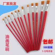 Promotion Shanghai oil painting pen Industrial brush Paint paint repair pen Duckbill pen row pen No 1-12