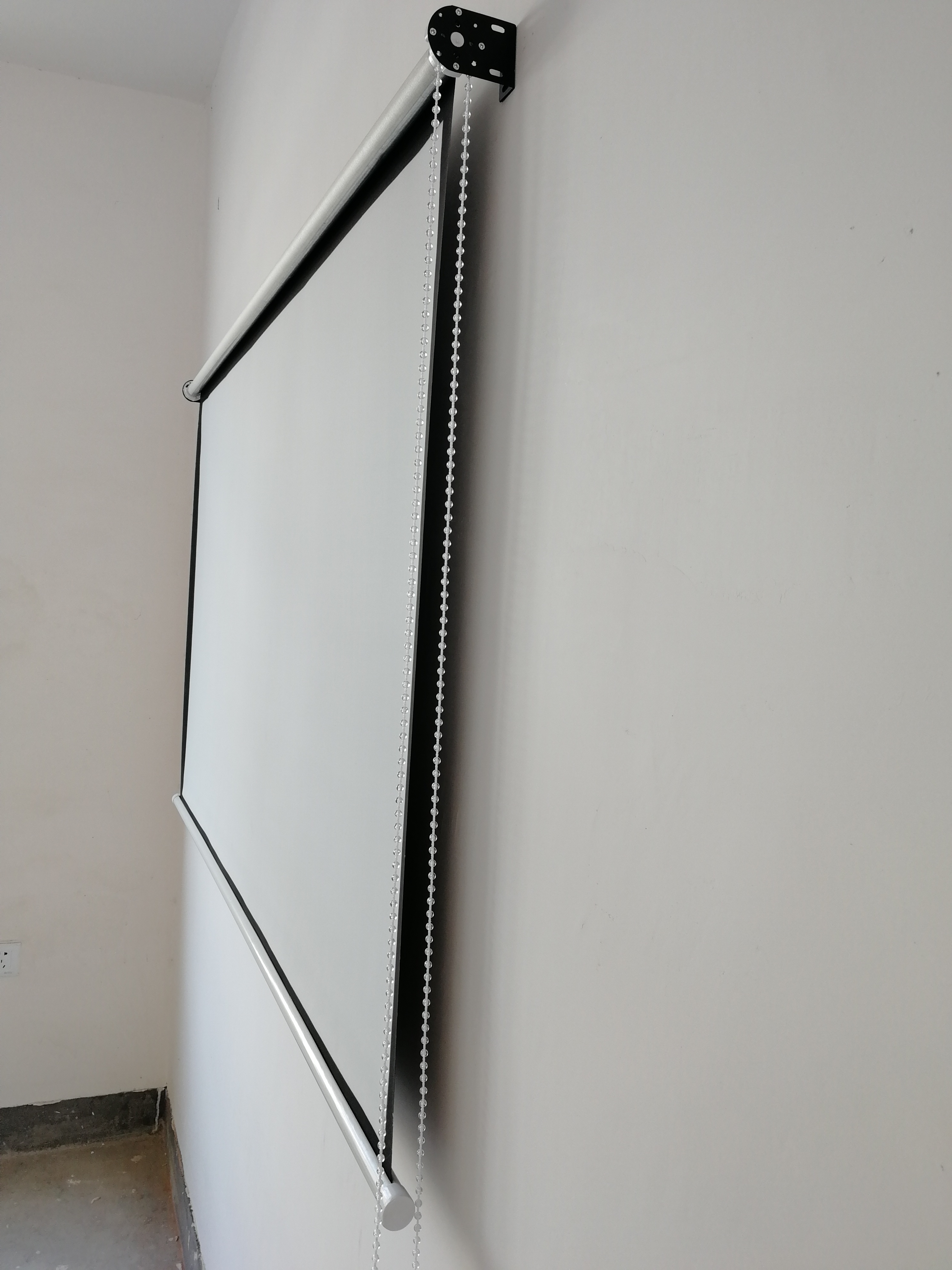 Rèm cửa tay rèm rèm 40 inch-150 inch chiếu màn hình máy chiếu treo tường màn hình chiếu - Phụ kiện máy chiếu màn chiếu di động
