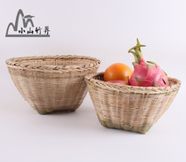 Bamboo woven handmade bamboo basket bamboo basket bamboo basket bamboo basket bamboo basket rice basket fruit basket rice basket egg basket