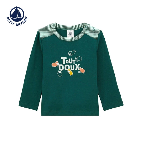 Petitbateau Small Sailing Style осень и зимний мальчик с длинными рукавами футболка A0304