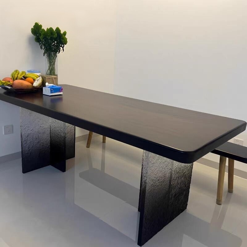 High-Transparency Gradient Dyed Black Tea Orange Acrylic T-Shaped Table Legs, Floating Support Base for Coffee Table and Island Table High-Transparency Gradient Dyed Black Tea Orange Acrylic T-Shaped Table Legs, Floating Support Base for Coffee Table and Island Table