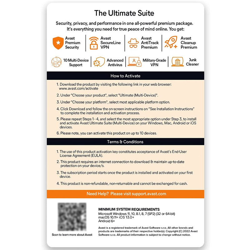 Secureline Key Avast Ultimate Cleanup & SecureLine AntiVirus AntiTrack CD Key,网络安全防护新 ...