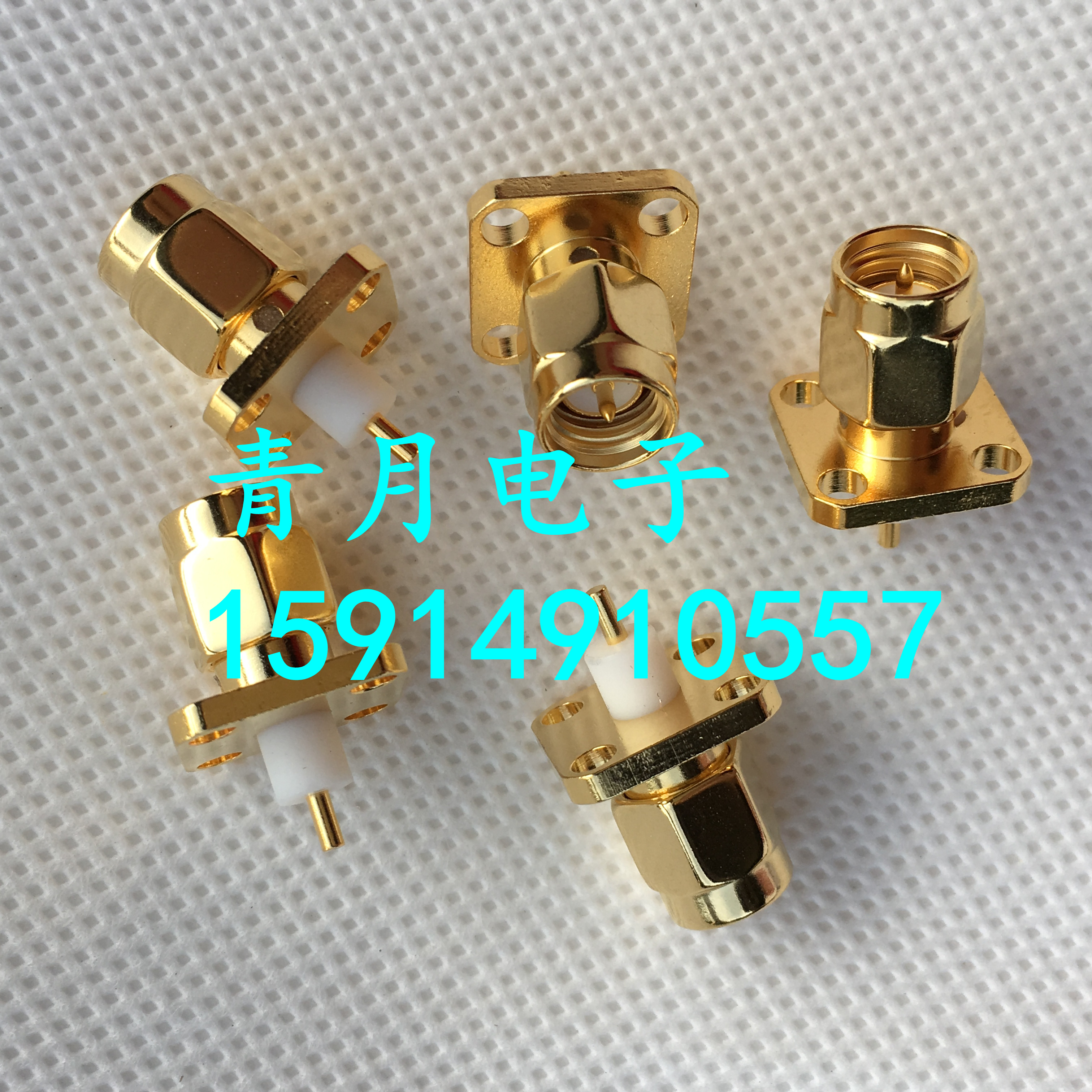 Yangzhou Jingcheng SMA-50JFD-11 SMA-JFD SMA male head four-hole fixed RF coaxial welding head