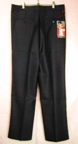 Clearance cut price middle-aged fashion mens trousers extended pants spring and autumn dark blue hanging hems to be sewn edge