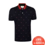 Gucci Gucci 2017 người đàn ông mới của ngắn tay áo len Gucci mát lẻ đầu POLO áo T-Shirt 475113 áo thun nam đẹp