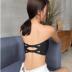 Đồ lót womens đánh dấu dây đai thép-free sexy backbra băng mỏng lụa phi trượt bộ sưu tập vô cơ áo ngực. 