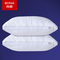 Silk Na Wholecotton Solid Quilted Pillow Pillow Core Adult Hotel Plume Velvet Neck Pillow Single Pillow