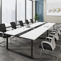 Xiamen Office Furniture Plate 6 Peoples Desk Meeting Table Changtable Table Brief About Modern Negotiations Training Table Portfolio