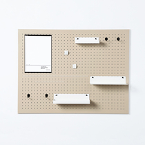 Iron hole board wall hanging accessories package storage combination hook partition storage box magnetic tool rack storage rack