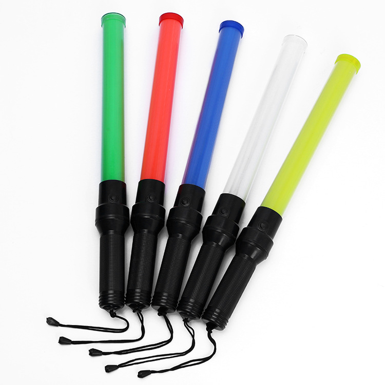 Multi-color traffic baton fluorescent stick 54cm safety warning light LED emergency light road construction baton