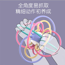 Hong Kong Bichon educational toys baby toys hand rattle teether rattle soft rubber Manhattan ball can be boiled