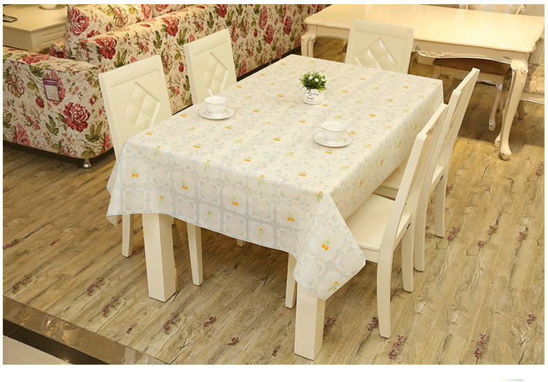 PVC vườn nhỏ tươi không thấm nước chống thấm dầu khăn trải bàn khăn trải bàn EVA Oxford nhựa bàn cà phê khăn trải bàn vải khăn trải bàn không thấm nước
