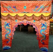 Buddha Buddhist boutique embroidery statue Dragon Ten Longan Buddhall embroidery manufacturer ordering the sheet of the tables