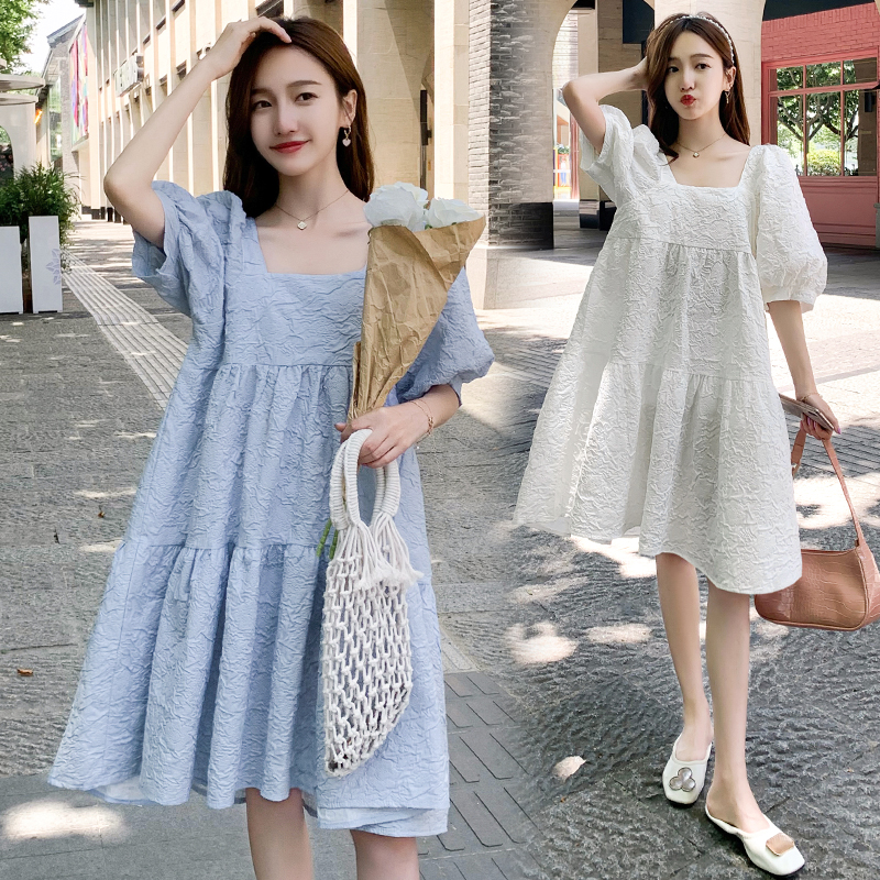 Maternity dress trend in the third trimester of pregnancy 2020 summer style hot mom Xiaoxiang wind net red fashion summer dress maternity dress summer