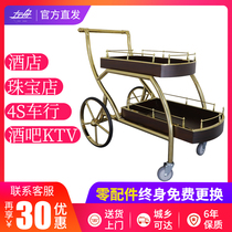 Left boat hotel wine truck dedicated hand push delivery tea European mobile service bar jewelry shop cake car