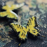 Эмаль, брошь, оригинальная натуральная подвеска с бабочкой ручной работы, подарок на день рождения