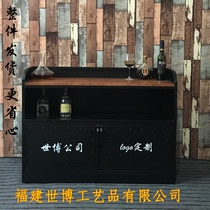 Iron self-service hotpot restaurant condiment table marble commercial small condiment condiment table sauce restaurant meal preparation cabinet