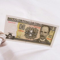 Foreign Coins Rare number 040440 Cuba 1 peso Banknote Hero Poet Watermark Anti-counterfeiting Americas Foreign Currency