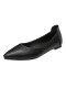 2026 Genuine Leather Pointed Toe Flat Work Shoes for Women, Soft Sole, Comfortable for Work, Not Tiring for Feet, Workwear Professional Women's Shoes