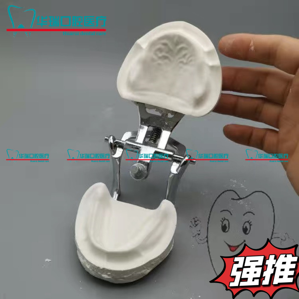 牙科口腔材料义齿排牙工具 颌架 全口石膏无牙蜡堤 人工排牙模型