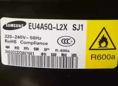Samsung refrigerator compressor EU4A5Q-L2X SJ1 ENV4A5G-L2J E01 EQ4A5Q-L2X E01