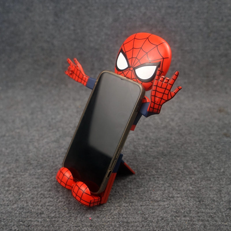 Trendy Anime Spider-Man Phone and Tablet Stand, Cute Wireframe Desktop iPad Retractable Stand