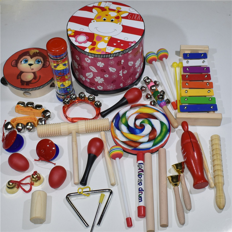 Sand hammer percussion instruments children's kindergarten elementary school music lesson exercise musical sense rhythm sense Orff teaching aids set