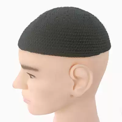 New men's hat melon leather hat handmade knitted hat Hui worship hat Hui spring and autumn mesh breathable cap bag head